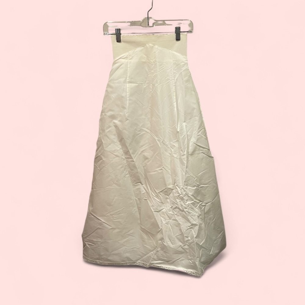 Vintage 70s A-line wedding dress petticoat white boho lingerie intimate fairy